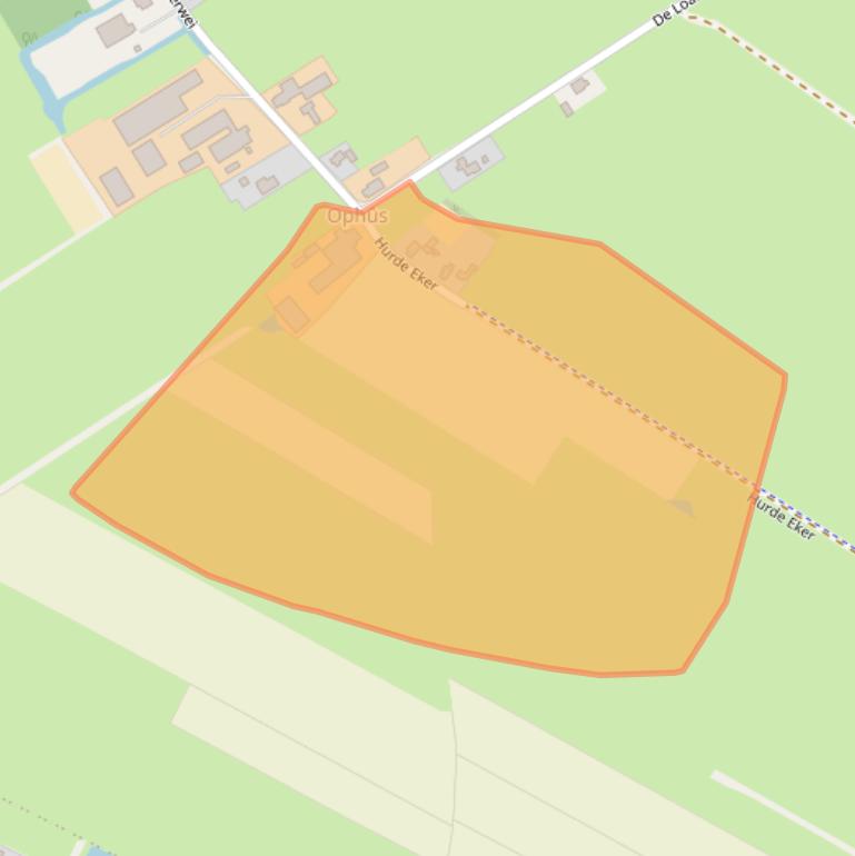 Kaart van postcodegebied 9283XE.