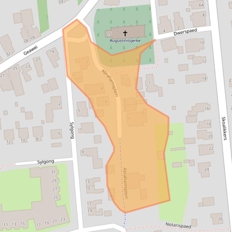 Kaart van postcodegebied 9284TD.