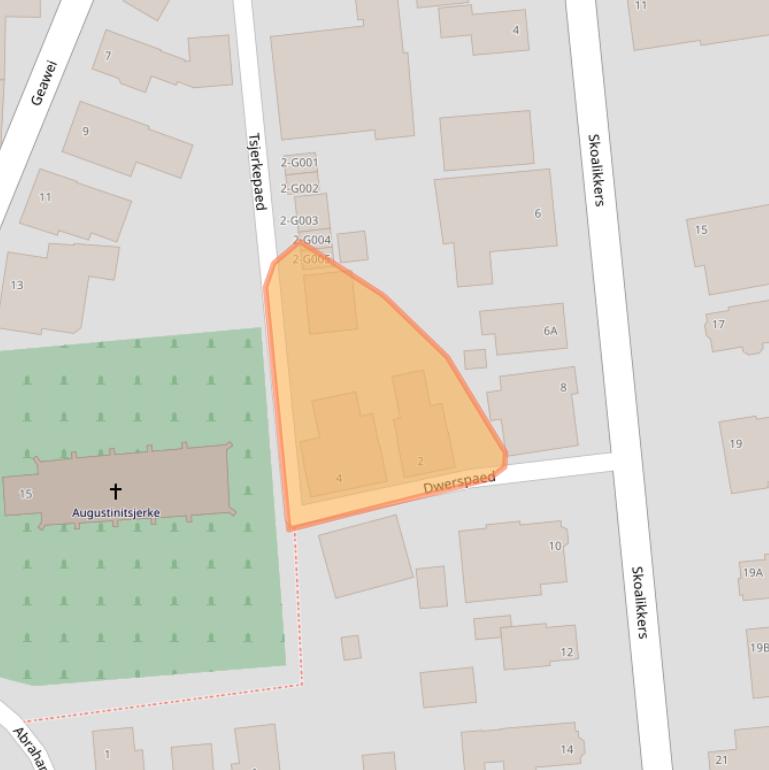 Kaart van postcodegebied 9284TZ.