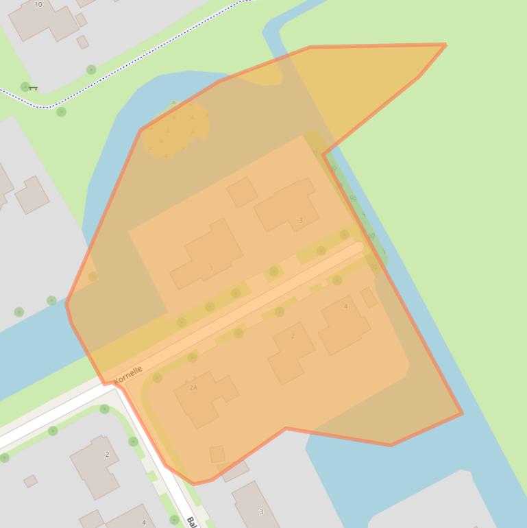 Kaart van postcodegebied 9285KB.