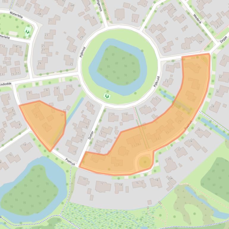 Kaart van postcodegebied 9285LJ.