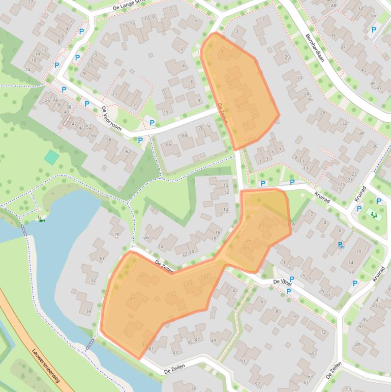 Kaart van postcodegebied 9285ML.