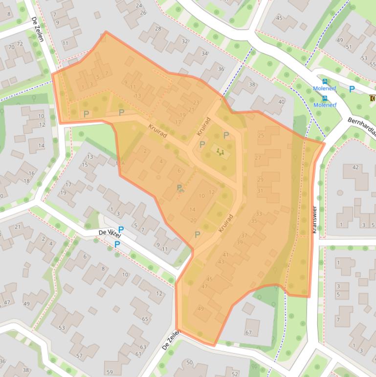 Kaart van postcodegebied 9285MT.