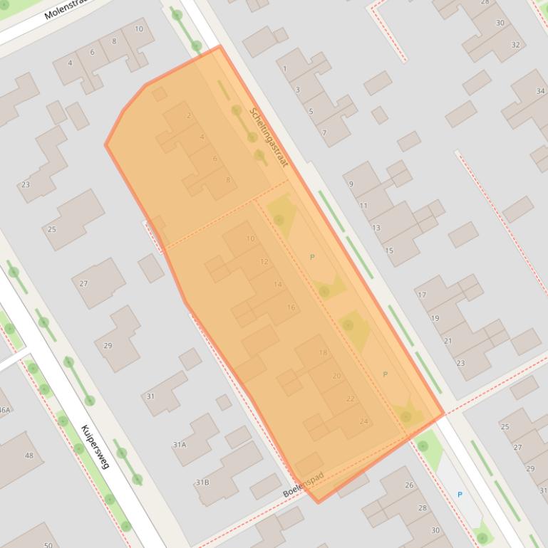 Kaart van postcodegebied 9285PE.