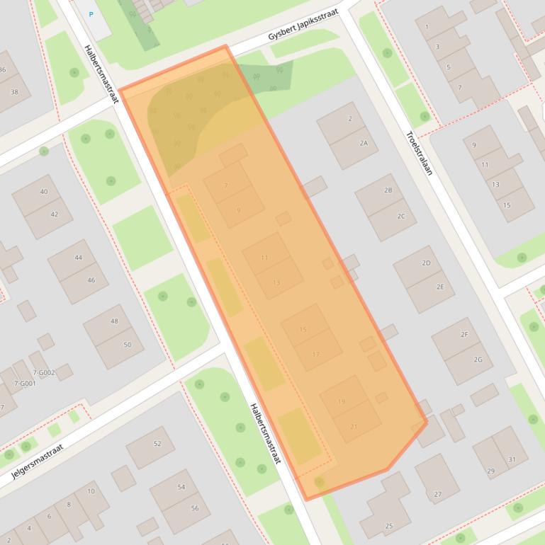 Kaart van postcodegebied 9285PP.