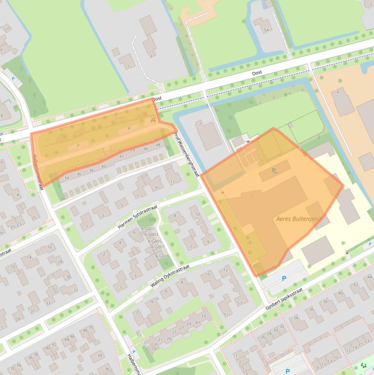 Kaart van postcodegebied 9285PS.