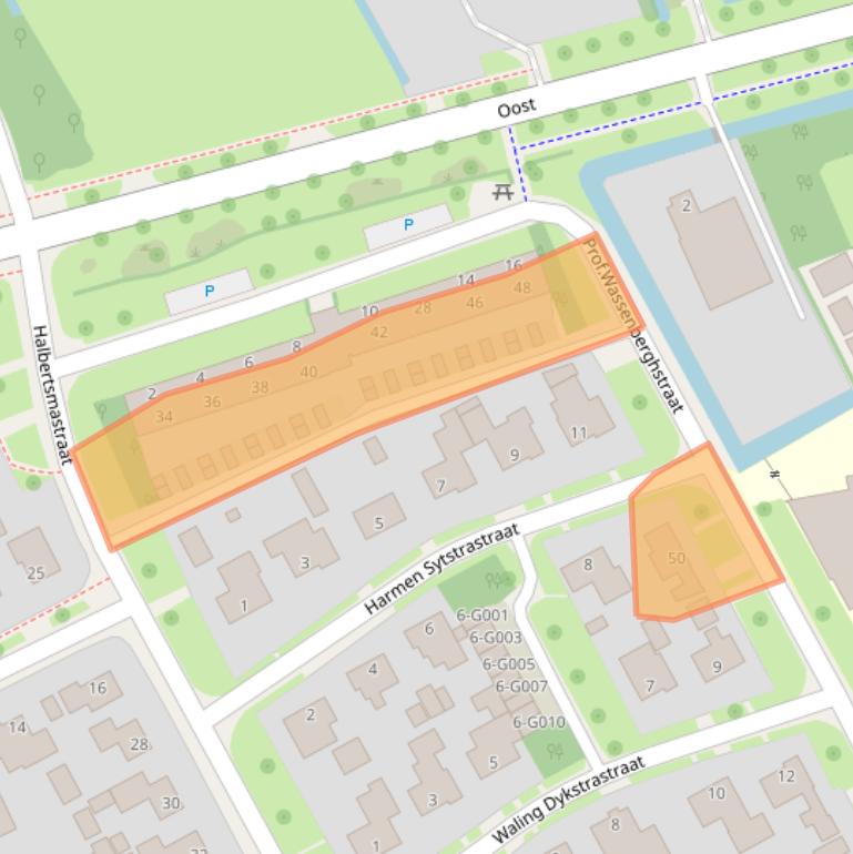 Kaart van postcodegebied 9285PT.
