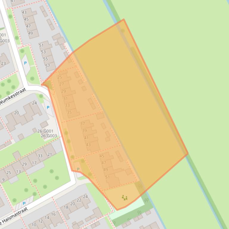 Kaart van postcodegebied 9285RL.