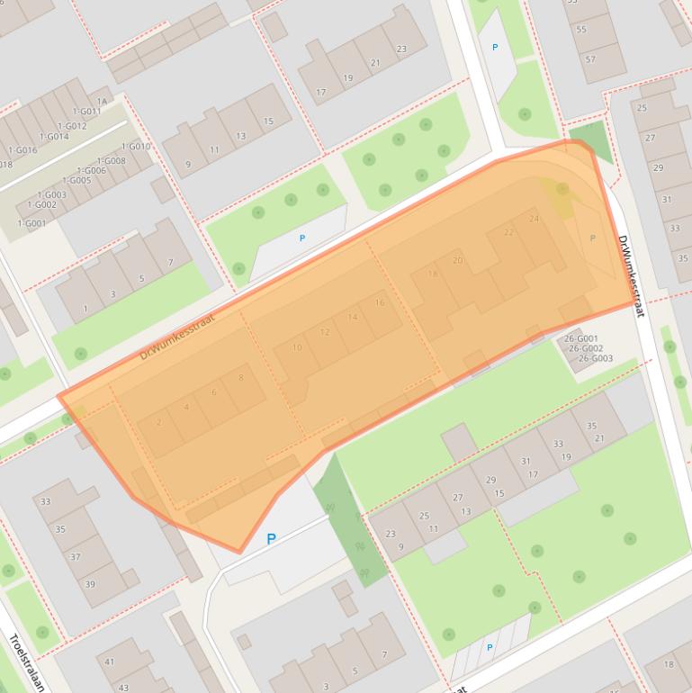 Kaart van postcodegebied 9285RM.