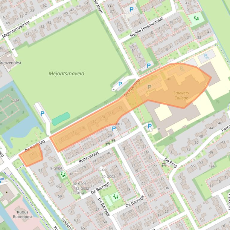 Kaart van postcodegebied 9285RV.