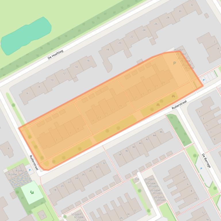 Kaart van postcodegebied 9285RW.