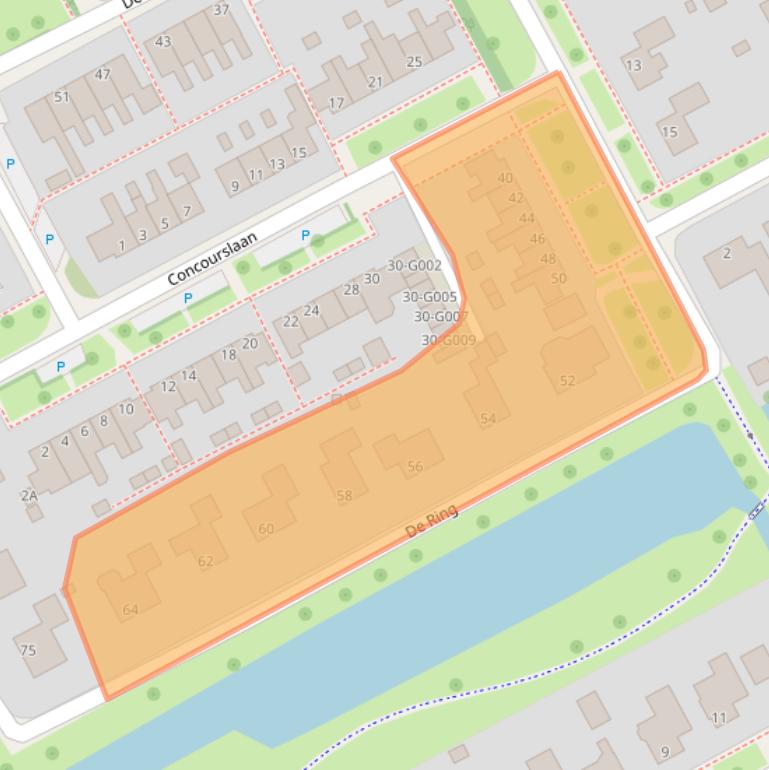 Kaart van postcodegebied 9285SB.