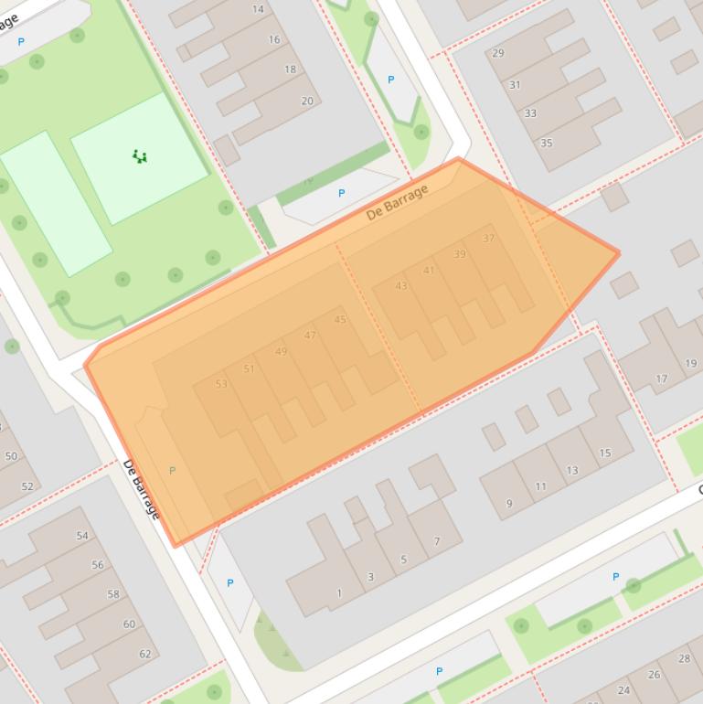 Kaart van postcodegebied 9285SK.