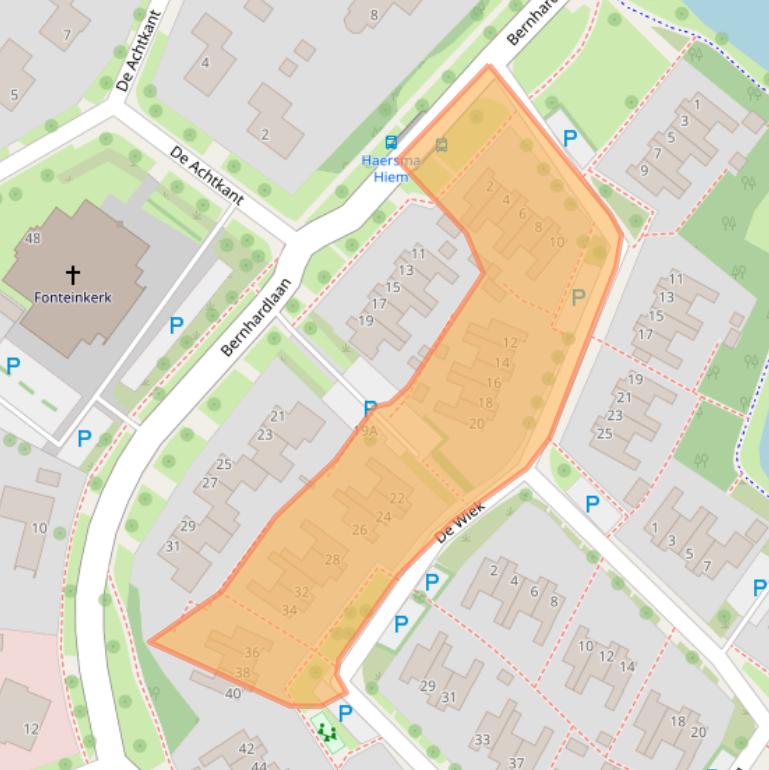 Kaart van postcodegebied 9285VC.