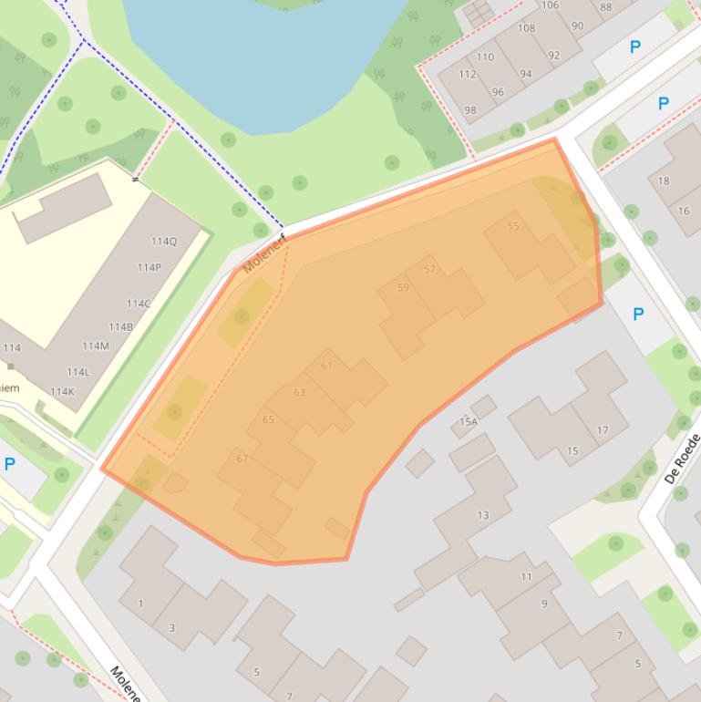 Kaart van postcodegebied 9285VM.