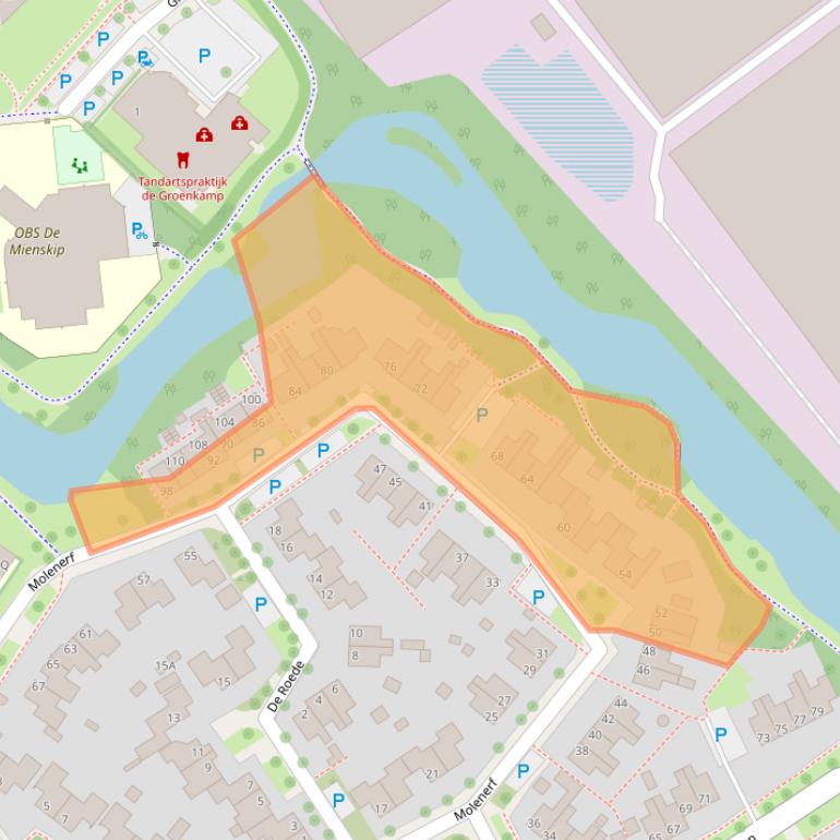 Kaart van postcodegebied 9285VP.