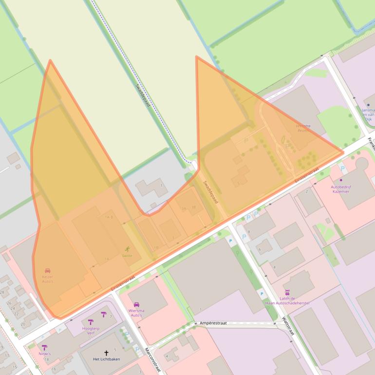 Kaart van postcodegebied 9285WN.