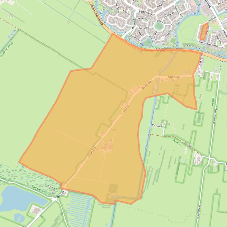 Kaart van postcodegebied 9285XA.