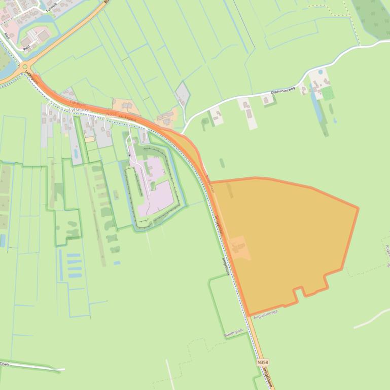Kaart van postcodegebied 9285XE.
