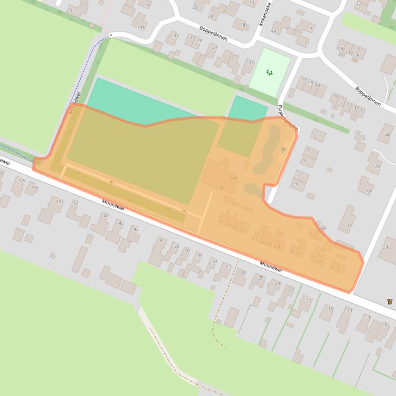 Kaart van postcodegebied 9286EK.