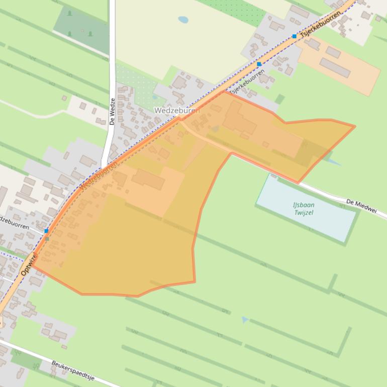 Kaart van postcodegebied 9286ET.