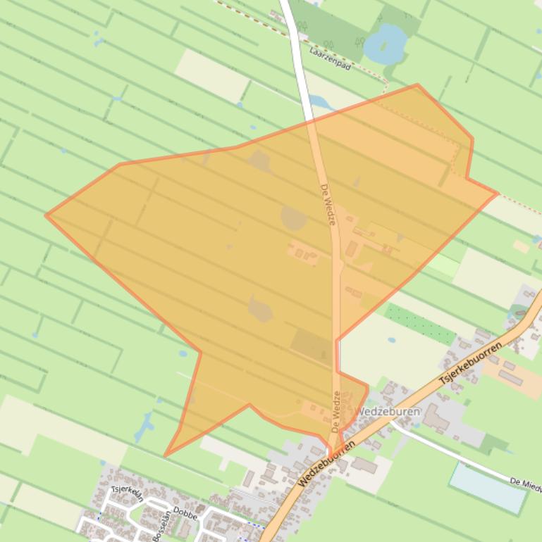 Kaart van postcodegebied 9286EV.