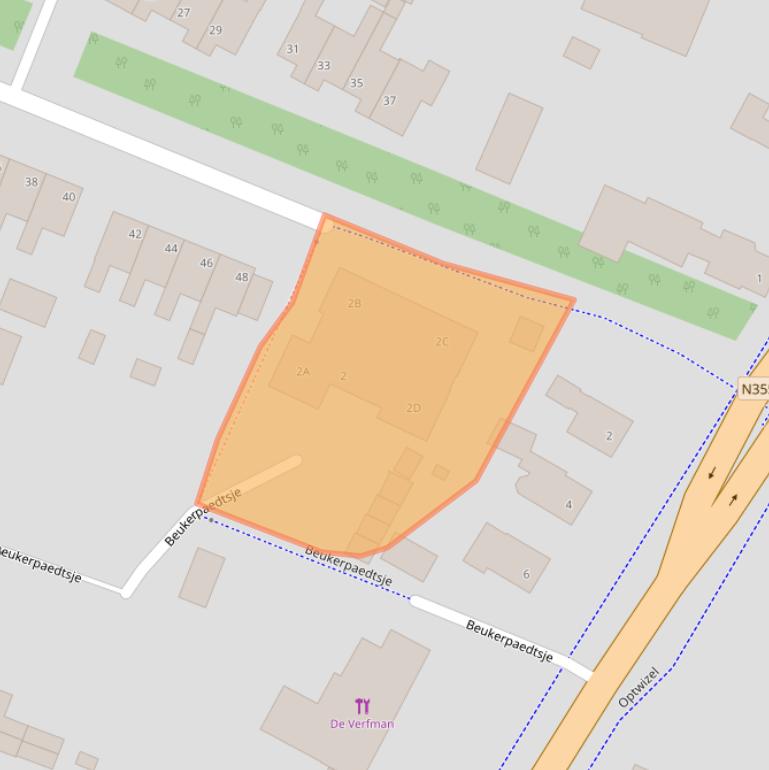 Kaart van postcodegebied 9286GD.