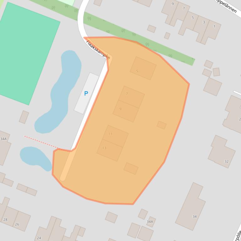 Kaart van postcodegebied 9286GG.