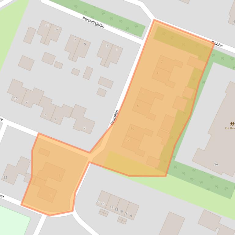 Kaart van postcodegebied 9286GJ.