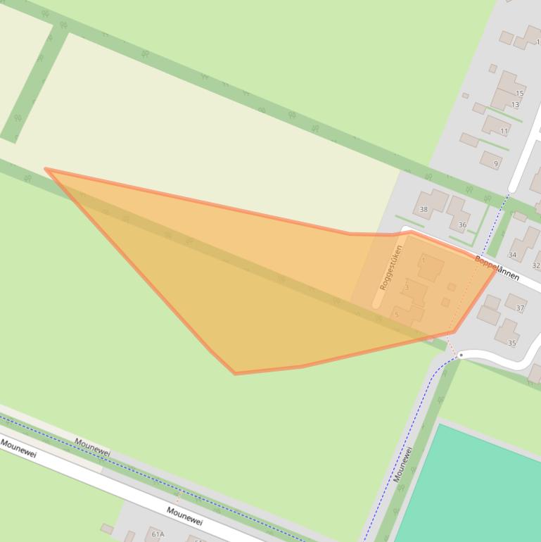 Kaart van postcodegebied 9286GR.