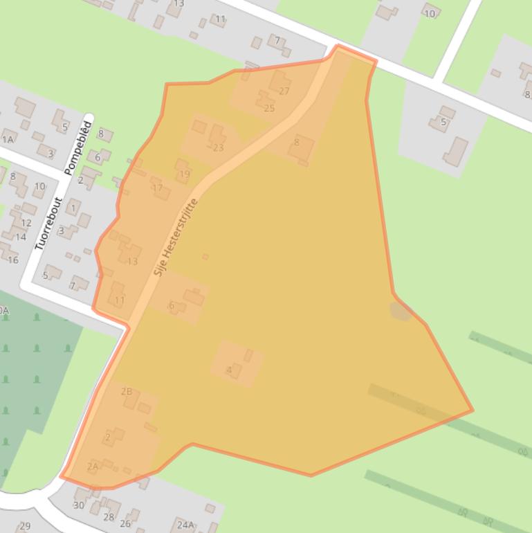 Kaart van postcodegebied 9287LH.