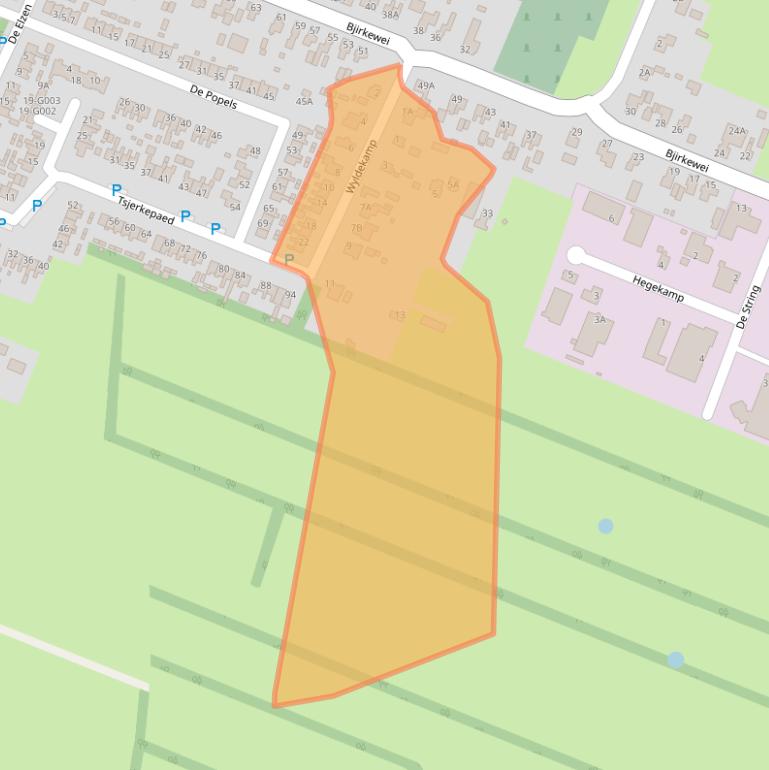 Kaart van postcodegebied 9287LJ.