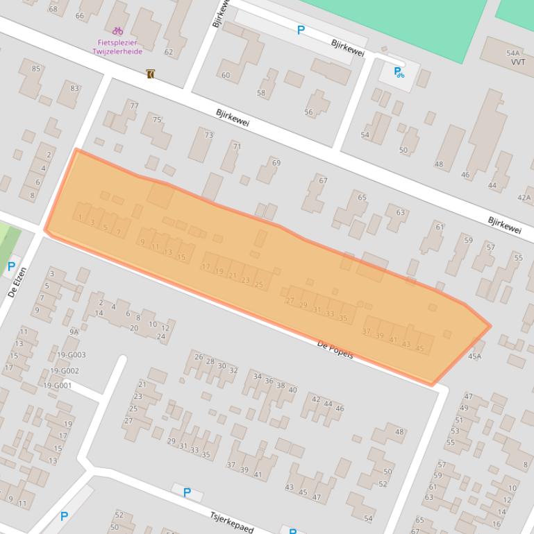 Kaart van postcodegebied 9287LL.