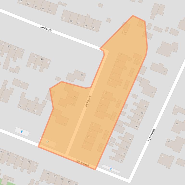 Kaart van postcodegebied 9287LM.