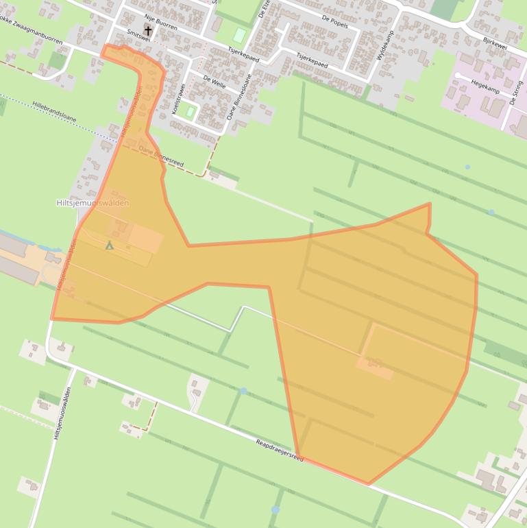 Kaart van postcodegebied 9287NH.