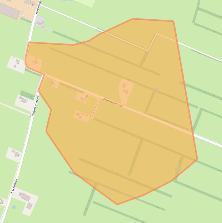 Kaart van postcodegebied 9287NK.