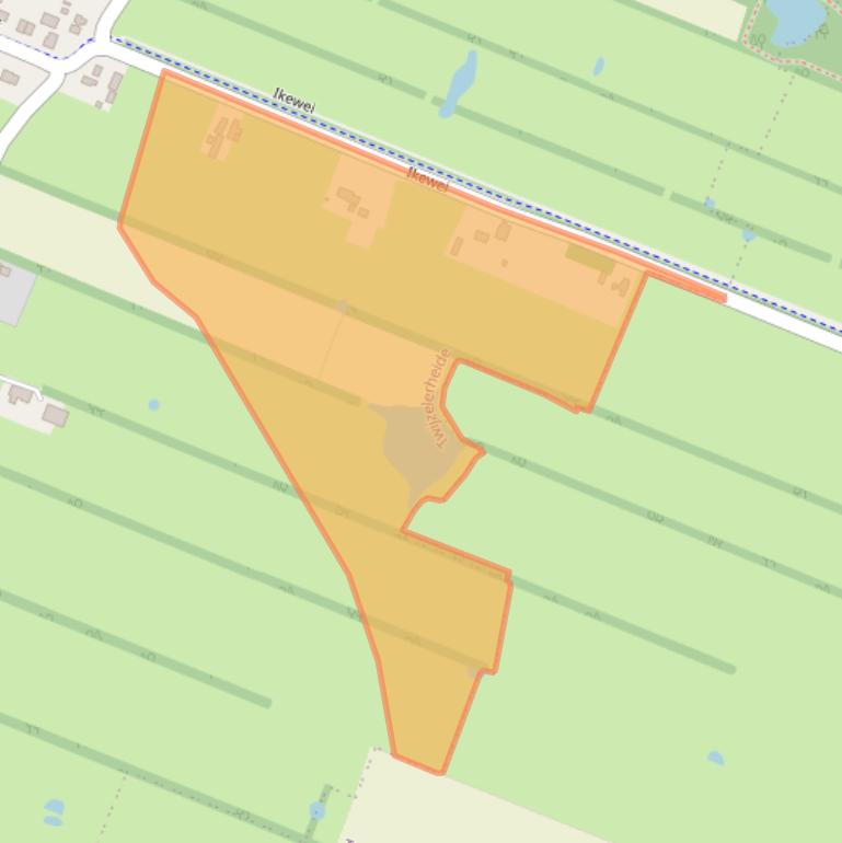 Kaart van postcodegebied 9287VL.