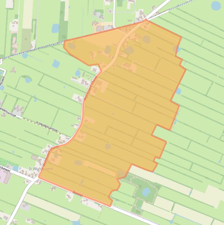 Kaart van postcodegebied 9287VN.