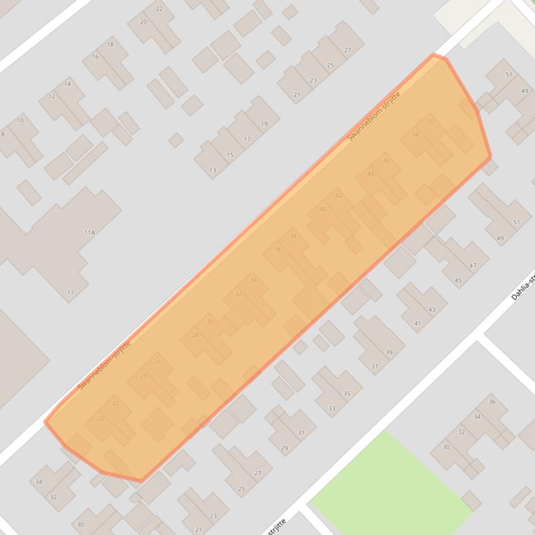 Kaart van postcodegebied 9288AC.