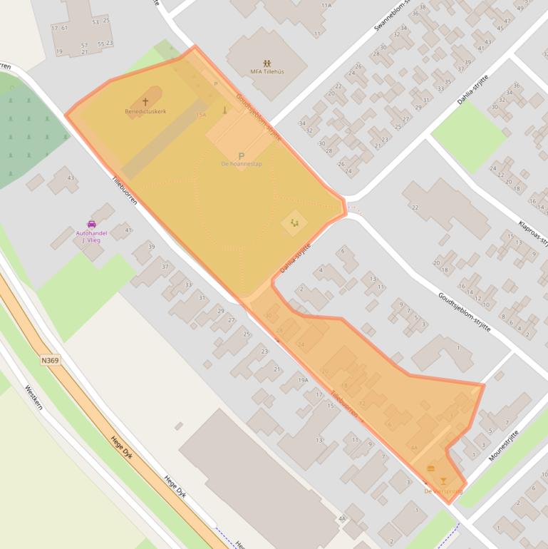 Kaart van postcodegebied 9288AP.