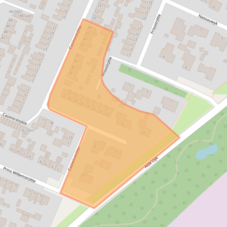 Kaart van postcodegebied 9288BP.