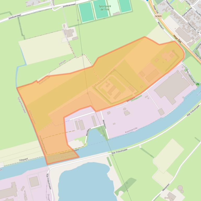 Kaart van postcodegebied 9288CD.