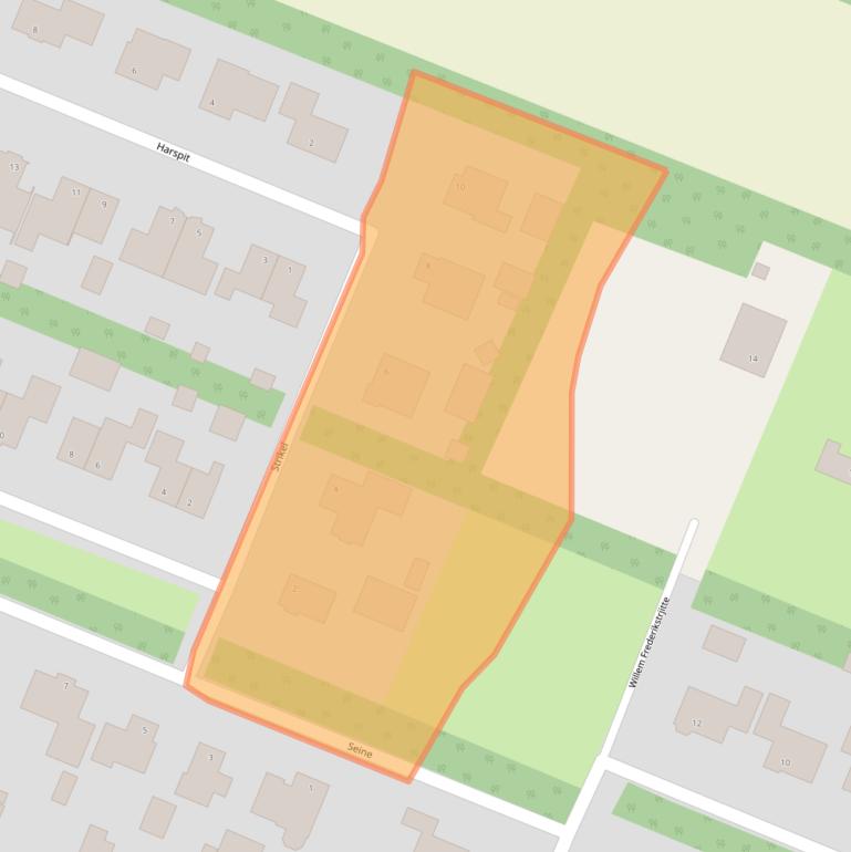 Kaart van postcodegebied 9288DB.