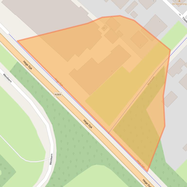 Kaart van postcodegebied 9288HA.