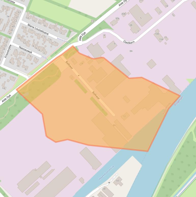 Kaart van postcodegebied 9288XH.