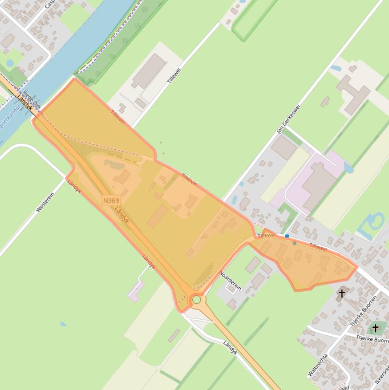 Kaart van postcodegebied 9289HB.