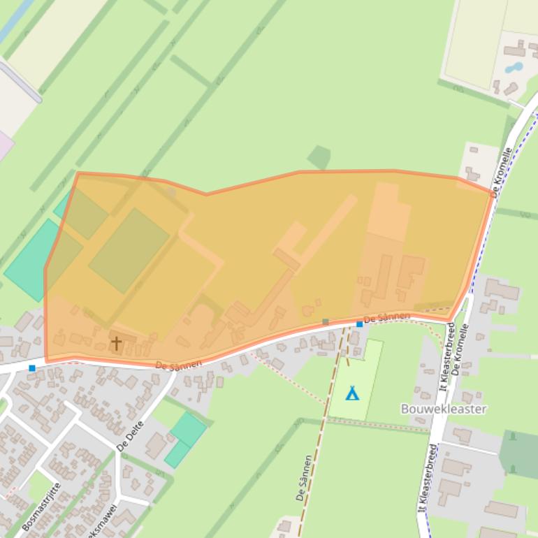 Kaart van postcodegebied 9289HK.