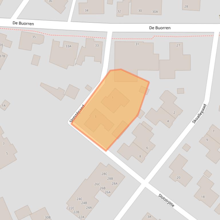 Kaart van postcodegebied 9289HR.