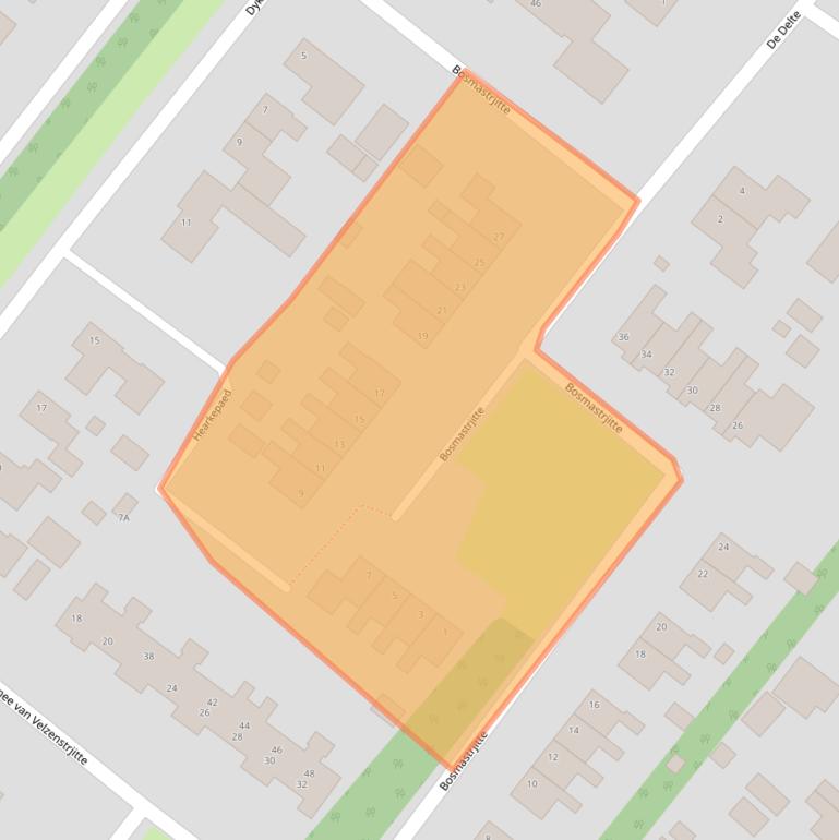 Kaart van postcodegebied 9289JD.