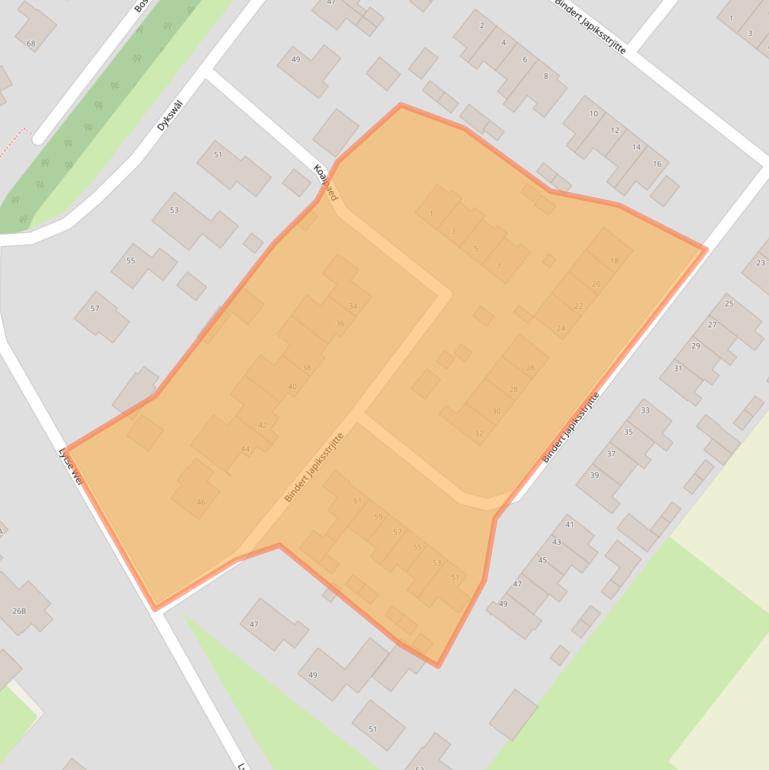 Kaart van postcodegebied 9289JK.